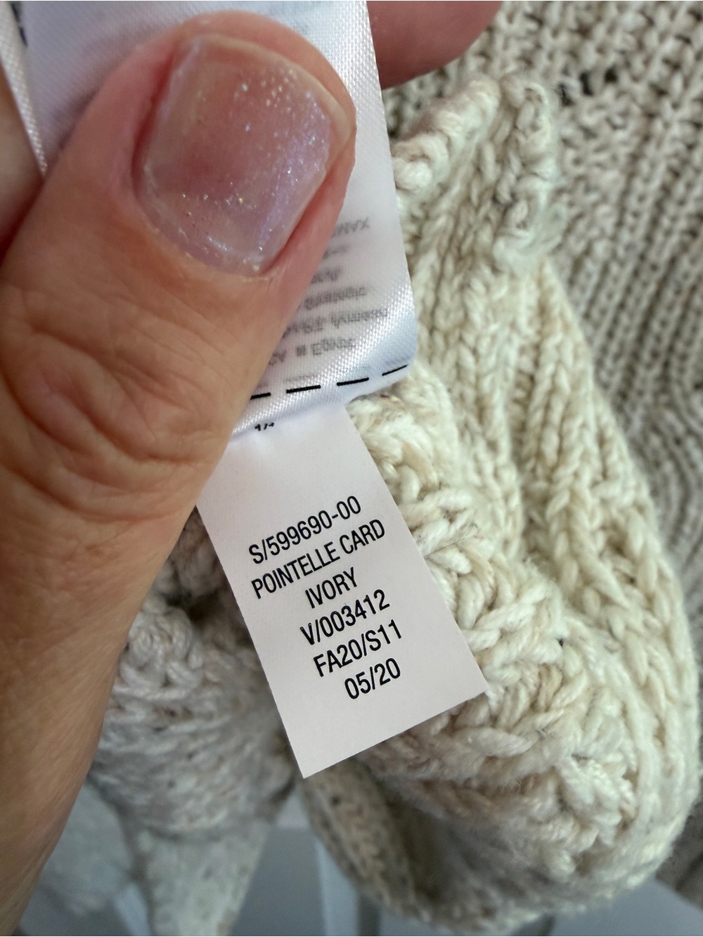 Like new Old Navy size S Cream Openwork Cotton Blend Cardigan. Soft. Gorgeous! - Picture 8 of 10